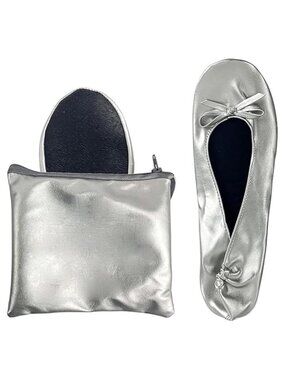 Women's Foldable Ballet Flats Portable Travel Wedding Dance Shoes